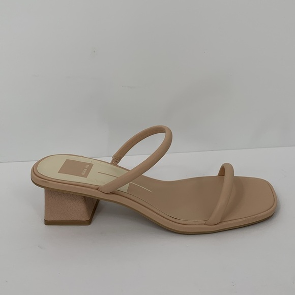 Dolce Vita Noles Cafe Stella slide sandal strappy chunky heel padded cream new 9 - Picture 1 of 6